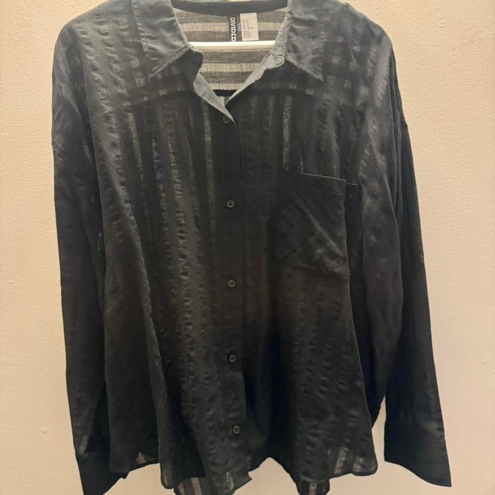 Pinstripe button down